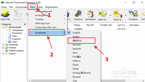 IDM使用界面如何变成中文 界面汉化方法